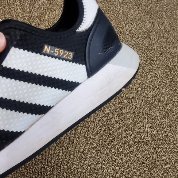 Adidas N-9523 Textile Low Sneakers US 8.5 Black/White - Picture 6 of 6